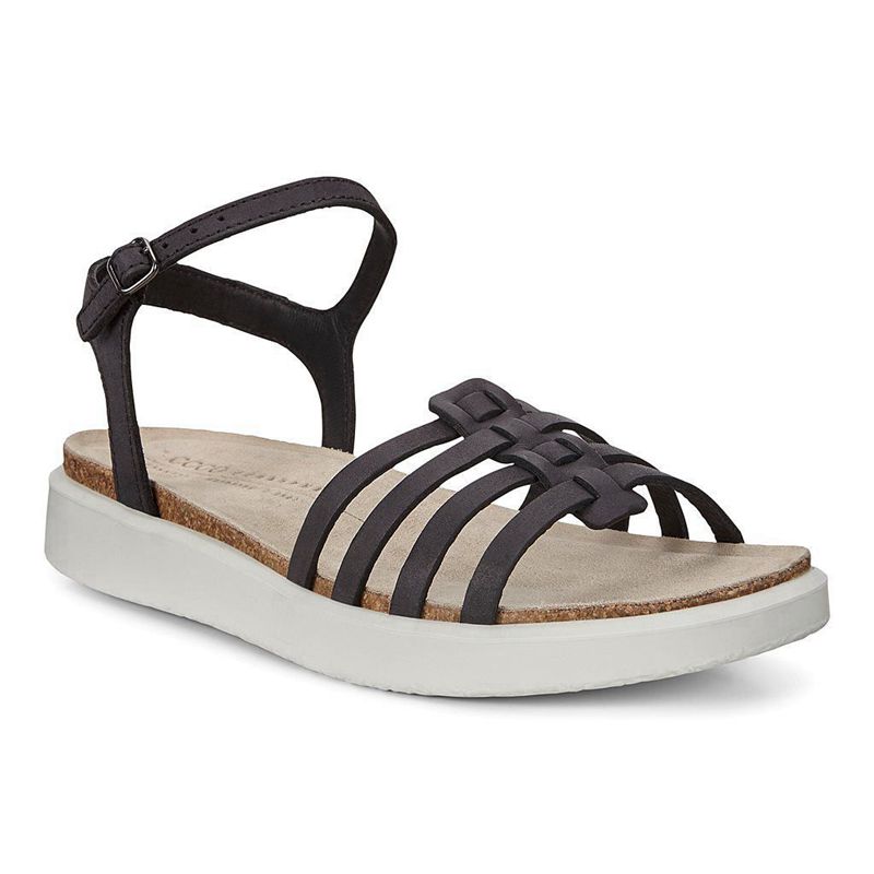 Sandalias Ecco Corksphere Para Mujer,Negras,176208-AXO